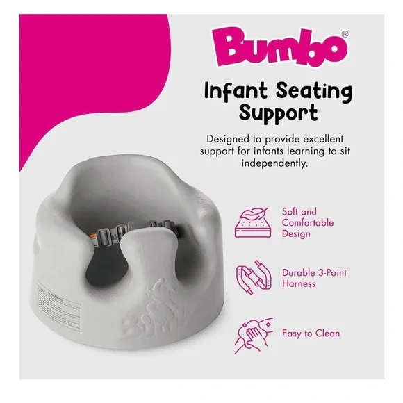 Bumbo Gray Baby Floor Seat - Picture 2 of 2